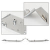 G-PLUS Front Upper Grille Trim Bright Chrome Compatible with Tesla Model X 2016-2020 1047022-00-D, 104702200D Silver ABS