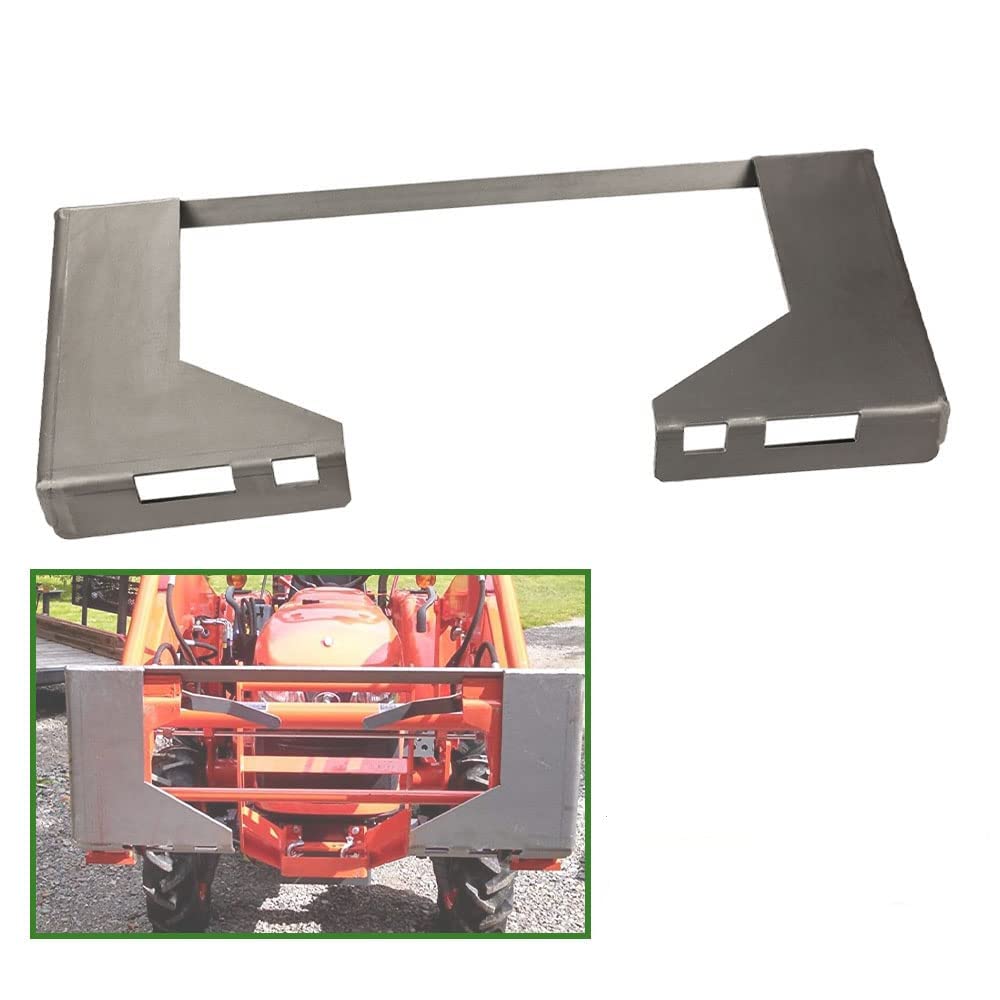 G-PLUS Skid Steer Mount Plate 5/16 Thick Heavy Duty Quick Attachment Loader Plate Replacement,Easy to Weld or Bolt to Different Accessories