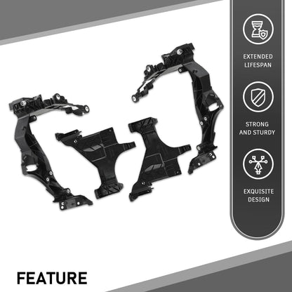 G-PLUS Front Headlight Mount Guide Support Bracket Set Compatible with Audi A5/S5 2012-2016,Compatible with Audi RS 2013-2016 8T0941453B, 8T0941453D, 8T0941454B, 8T0941454D