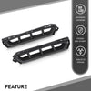 G-PLUS Front Bumper Air Curtain Grille Grill Compatible with Hyundai Elantra 2019-2020 86562F2AA0, 86561F2AA0 ‎Black Left & Right Pair