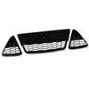 G-PLUS Front Bumper Lower Grill 3pcs Compatible with Ford Focus S/SE 2012-2014 Honeycomb Mesh Front Bumper Grille