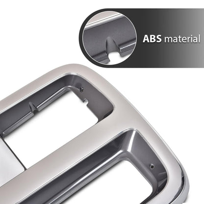 G-PLUS Front Headlight Headlamp Bezel Trim Chrome Surround Pair Compatible with Chevy G10 G20(submodel: Beauville, Chevy Van, Sportvan) 1992-1995/Fit Chevy G30 1992-1996 Headlight Bezel Silver