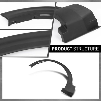 G-PLUS 2PCS Front Pair Fender Flares Compatible with Ford Explorer 2020-2024 / Police Interceptor Utility Base 2020-2023, Left & Right Wheel Trim Opening Molding, LB5Z16038AC, LB5Z16038AA