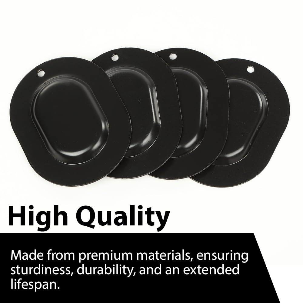 G-PLUS Trunk Floor Pan Drain Plug Plate Set Compatible with A-body/Chevelle/GTO/442/GS 1967-1972,Fit All GM Big Car & All GM 1967-1977,Fit Chevy Camaro/Pontiac Firebird 1967-1981 7 PCS Metal