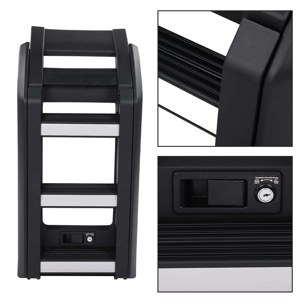 G-PLUS Side Roof Rack Side Access Ladder Compatible with Land Rover Defender 110 2020-2023/Compatible with Land Rover Defender 90 2021-2023 VPLER0172/VPLER0189