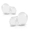 G-PLUS Headlight Lens Cover Compatible with Benz E Class W210 1996-2002 A2108205061, A2108204961 Left & Right Pair Front Headlamp Lens Cover Clear