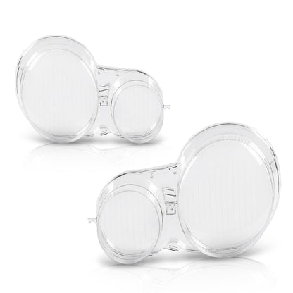 G-PLUS Headlight Lens Cover Compatible with Benz E Class W210 1996-2002 A2108205061, A2108204961 Left & Right Pair Front Headlamp Lens Cover Clear