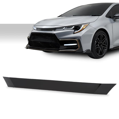 G-PLUS Front Bumper Upper Grille Grill Molding Trim Compatible with Toyota Corolla SE XSE Sedan 2020 2021 2022 Replacement for 5314102180 TO1210115 Glossy Black