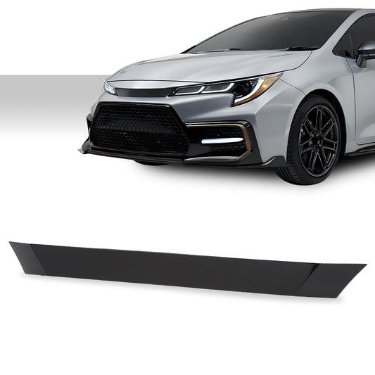 G-PLUS Front Bumper Upper Grille Grill Molding Trim Compatible with Toyota Corolla SE XSE Sedan 2020 2021 2022 Replacement for 5314102180 TO1210115 Glossy Black
