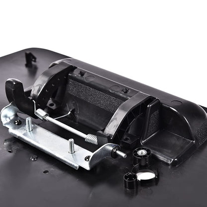 G-PLUS Tailgate Handle with Emblem Provision Replacement for 2004-2012 Nissan Titan Textured Black Lever Lift Gate Rear Outside Replacement 906067S200,NI1915110