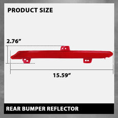 G-PLUS Rear Bumper Reflector Light for Honda Accord 2018-2022 Left Close-up View