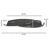 G-PLUS TPE Cover Cap Grey Compatible with 2002 2003 2004 2005 Dodge Ram 1500/2003-2005 Dodge Ram 2500 3500