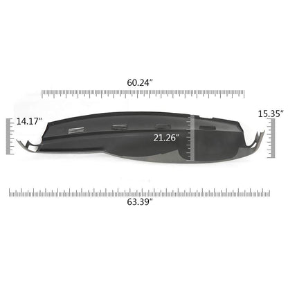 G-PLUS TPE Cover Cap Grey Compatible with 2002 2003 2004 2005 Dodge Ram 1500/2003-2005 Dodge Ram 2500 3500
