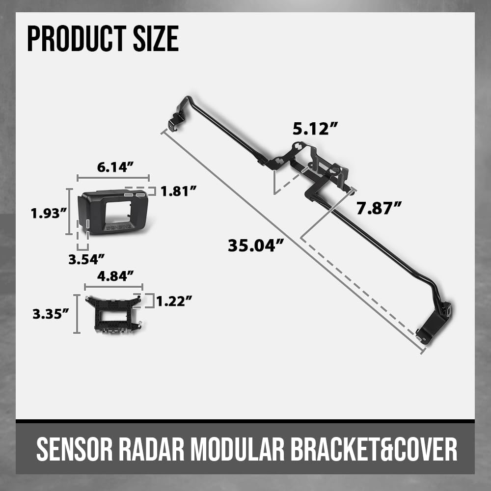 G-PLUS Cruise Control Distance Sensor Bracket & Cover Compatible with Honda Accord 2018 2019 2020 2021 36809-TVA-H01, 36804-TVA-H00 Black