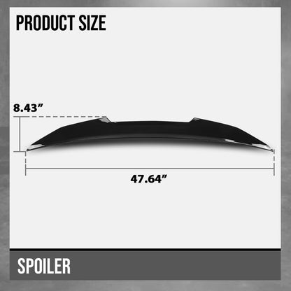 G-PLUS Rear Trunk Spoiler Wing Compatible with BMW 4 Series G22 2 Door Coupe 2021-2025 Not Fit G23 Convertible & G26 Gran Coupe Models/2 Door Convertible Or 4 Door Gran Coupe Models Glossy Black