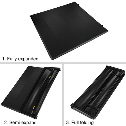 G-PLUS T3 Tri-Fold Truck Tonneau Cover Compatible with Nissan Titan 2004-2015 | Fleetside 5.5' Bed | Compatible with Models with or Without The Utili-Track System