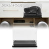 G-PLUS Clear Boxing Glove Display Case Football Glove Display Case for Full Size Boxing Wall Mount Self-Assembly, Black Base Riser Stand