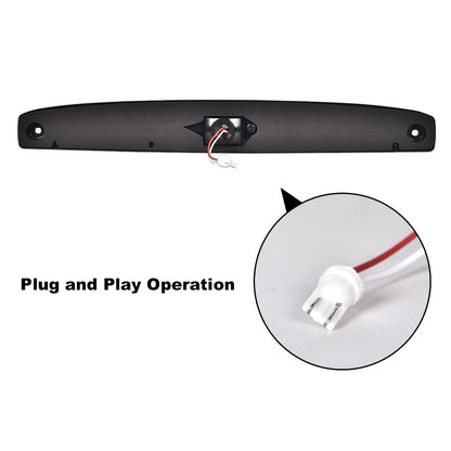 G-PLUS LED Rear Center Tailgate Lamp X Brake Light Compatible with 2003-2006 Dodge Ram 2500 3500 Led Tailgate Light Bar Replacement High Mounted Brake Light 05086509AA Smoky Lens Black Housing