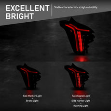 G-PLUS LED Tail Lights for Cadillac CT5 2020-2025 Pair Additional Angle