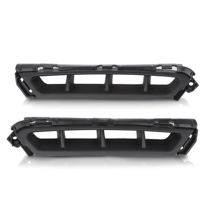 G-PLUS Front Bumper Air Curtain Grille Grill Compatible with Hyundai Elantra 2019-2020 86562F2AA0, 86561F2AA0 ‎Black Left & Right Pair