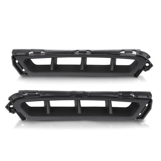 G-PLUS Front Bumper Air Curtain Grille Grill Compatible with Hyundai Elantra 2019-2020 86562F2AA0, 86561F2AA0 ‎Black Left & Right Pair