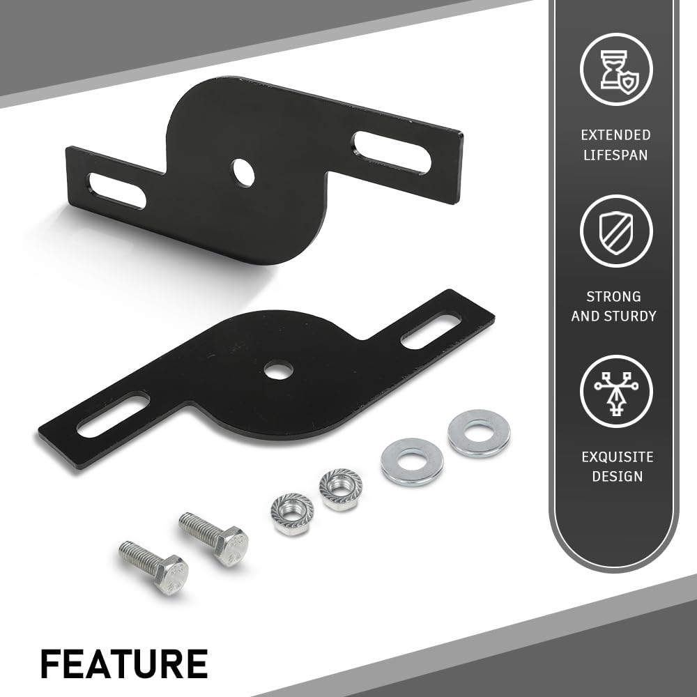 G-PLUS LED Light Mounting Brackets Compatible with A-Pillar Truck SUV Hood Hinge or A-Pillar Mount LED Pod Light ATV & UTV Light Pod Black 2PCS