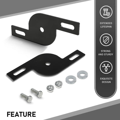 G-PLUS LED Light Mounting Brackets Compatible with A-Pillar Truck SUV Hood Hinge or A-Pillar Mount LED Pod Light ATV & UTV Light Pod Black 2PCS