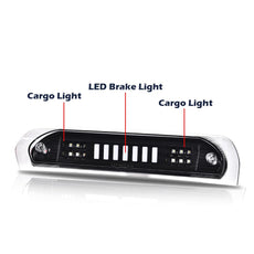 G-PLUS LED Third Brake Light for Dodge RAM 1500 2500 3500 2002-2009 Black Housing Clear Lens Additional Angle