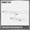G-PLUS Front Bumper Cover Molding Trim Compatible with Benz W117 CLA Class 2016-2019 1178854900, 1178855000 Silver
