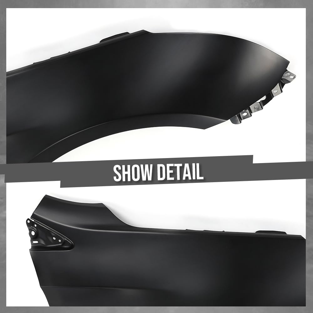 G-PLUS Front Fender Passenger Right Side Compatible with Cadillac XTS 2013-2017 Fit XTS Vsport Platinum 2014-2017 Fit Cadillac XTS Vsport Premium 2014-2016 23149538, GM1241379 Black