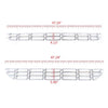 G-PLUS Sliver Grille Insert Snap On Compatible with Chevy Silverado 1500 Chrome Grille Kit 2016-2018