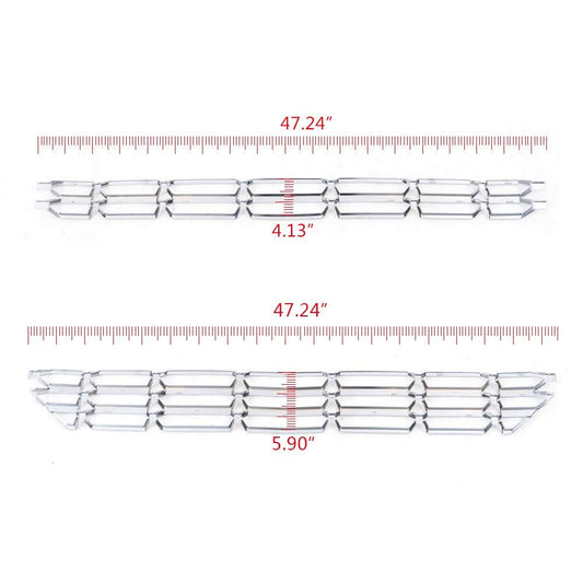 G-PLUS Sliver Grille Insert Snap On Compatible with Chevy Silverado 1500 Chrome Grille Kit 2016-2018