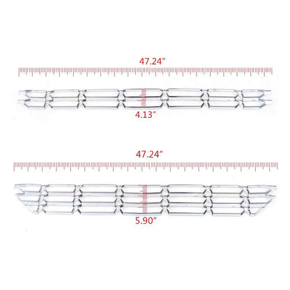 G-PLUS Sliver Grille Insert Snap On Compatible with Chevy Silverado 1500 Chrome Grille Kit 2016-2018
