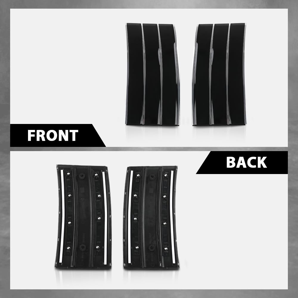 G-PLUS Door Side Fender Vent Molding Cover Trim Compatible with Land Rover Range Rover Vogue L405 2013-2022 Black