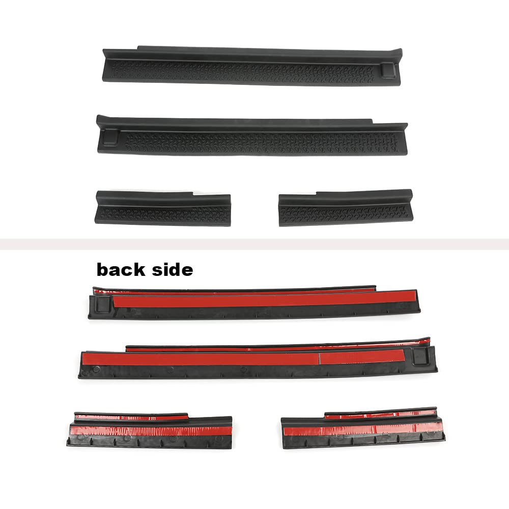 G-PLUS Door Sill Guards Kit Compatible with 2007-2018 Wrangler JKU All Terrain Entry Guard Kit Door Entry Guards Sill Protector Replacement