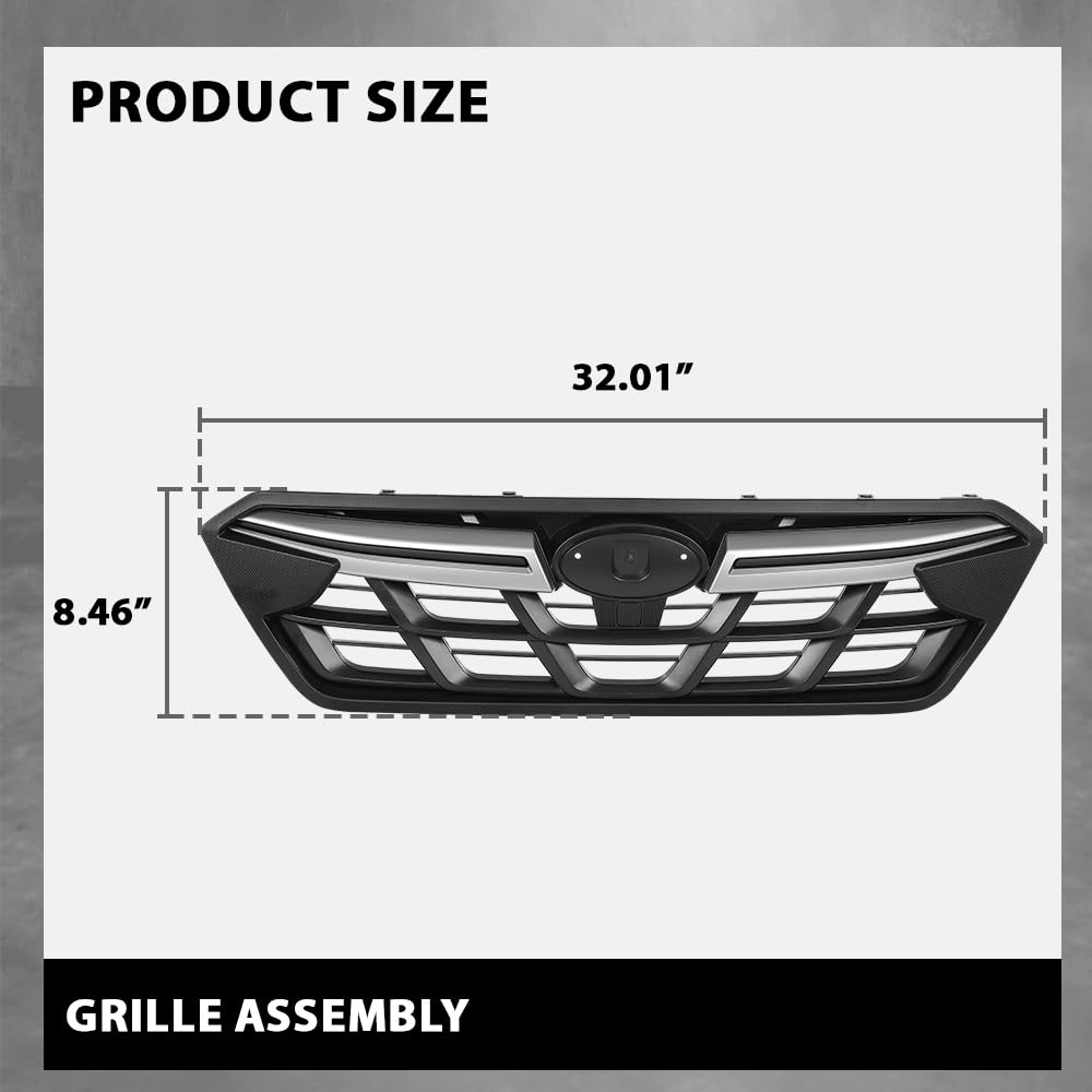 G-PLUS Front Grille Assembly Compatible with Subaru Crosstrek 2021-2023 91121FL501