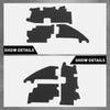 G-PLUS 3pcs Grille Air Deflector Set with Fasteners Compatible with Ford F150 2009-2014,Fit Ford Raptor 2009-2014 FO1218114