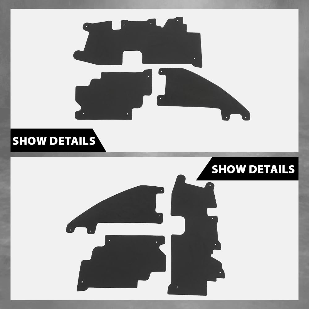 G-PLUS 3pcs Grille Air Deflector Set with Fasteners Compatible with Ford F150 2009-2014,Fit Ford Raptor 2009-2014 FO1218114