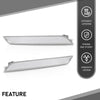 G-PLUS Pair Front Bumper Reflector Side Marker Lights, Compatible with BMW X6 E71 E72 2008-2014/ BMW X5M Only 2010-2013, LH Driver & RH Passenger Side 2PCS, White Lens, 63147187088, 63147187087