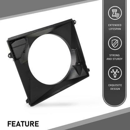 G-PLUS Radiator Cooling Fan Shroud Compatible with Toyota Tacoma L4 2.7L 2016-2023 Black