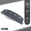 G-PLUS TPE Dash Cover Dashboard Panel Compatible with Dodge Ram 1500 2002-2005 Fit Dodge Ram 2500 3500 2003 2004 2005 Blue