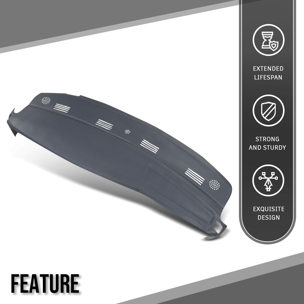 G-PLUS TPE Dash Cover Dashboard Panel Compatible with Dodge Ram 1500 2002-2005 Fit Dodge Ram 2500 3500 2003 2004 2005 Blue