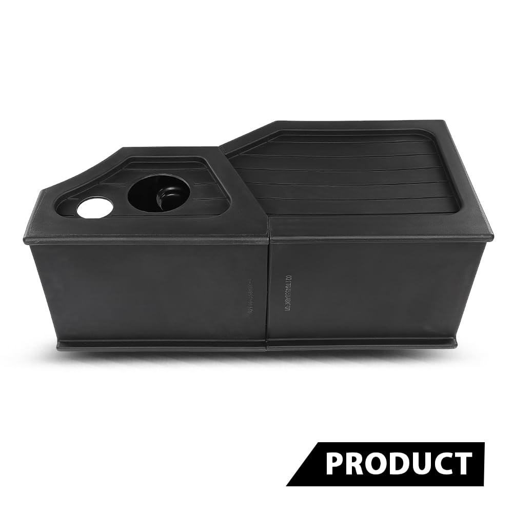 G-PLUS 12" Center Console Subwoofer Box Compatible with Chevy/GM Crew Cab 2014-2018 Black