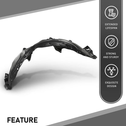 G-PLUS Front Fender Inner Liner LH Driver Side Compatible with Toyota Camry 2018-2020 5387606260