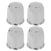 G-PLUS 4pcs Push Through Chrome Wheel Center Caps Fit 3.18" Rims Center Bore Dimensions Only Center Bore Trailer Rim Scratched(Not Fit on OEM Rims)