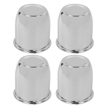 G-PLUS 4pcs Push Through Chrome Wheel Center Caps Fit 3.18" Rims Center Bore Dimensions Only Center Bore Trailer Rim Scratched(Not Fit on OEM Rims)