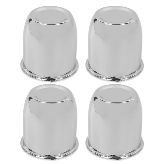 G-PLUS 4pcs Push Through Chrome Wheel Center Caps Fit 3.18" Rims Center Bore Dimensions Only Center Bore Trailer Rim Scratched(Not Fit on OEM Rims)