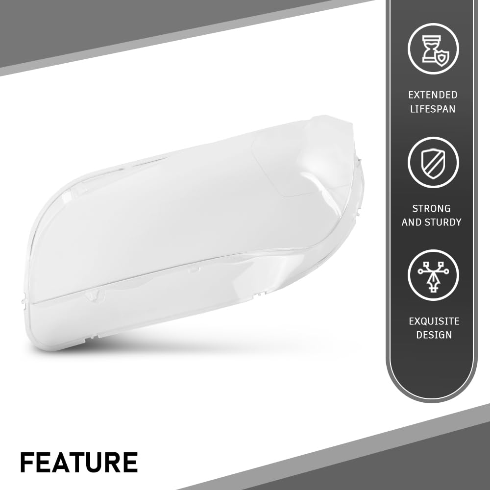 G-PLUS Clear Headlight Lens Replace Cover Compatible with BMW X1 E84 2010-2015 Left and Right Side