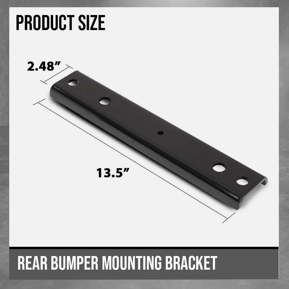 G-PLUS Rear Bumper Mounting Bracket Pair Compatible with Ford F250 F350 Super Duty 1999-2016 F81Z17788AA FO1166193 Black