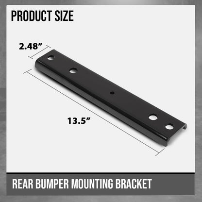G-PLUS Rear Bumper Mounting Bracket Pair Compatible with Ford F250 F350 Super Duty 1999-2016 F81Z17788AA FO1166193 Black